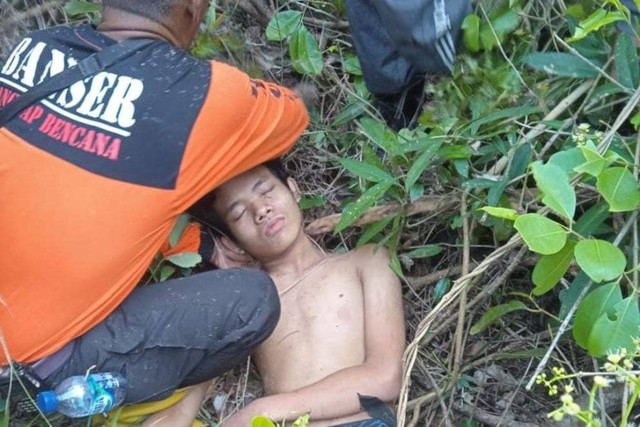 Andi (15) warga Temuwuh, Dlingo, Kabupaten Bantul yang dilaporkan hilang di hutan sejak Senin (7/8) ditemukan.  Foto: Polres Bantul