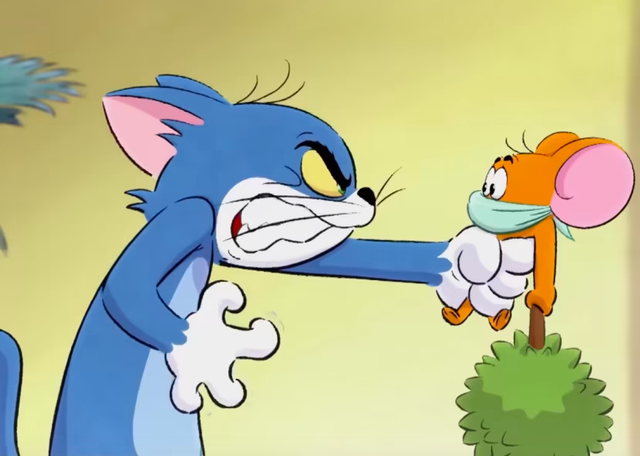 Adegan Tom dan Jerry berebut buah durian dalam film karton terbaru yang dirilis Cartoon Network Asia. Foto: Tangkapan Layar Youtube CNA
