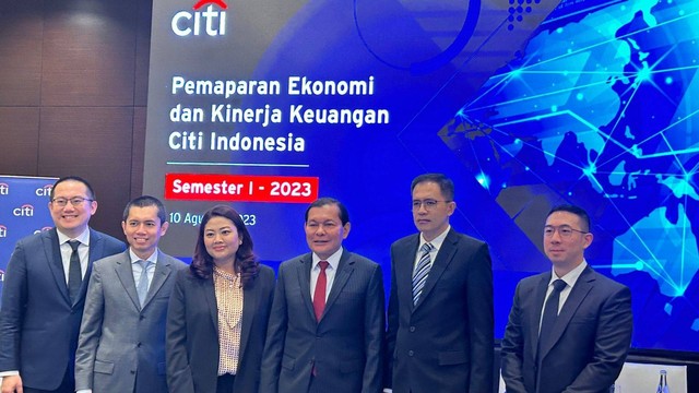 Konferensi pers Pemaparan Ekonomi dan Kinerja Keuangan Citi Indonesia Semester 1 2023, Jakarta, Kamis (10/8/2023). Foto: Nabil Jahja/kumparan