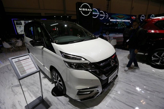 Serena e-power di pameran otomotif Gaikindo Indonesia International Auto Show (GIIAS 2023) di ICE BSD, Tangerang, Kamis (10/8/2023). Foto: Aditia Noviansyah/kumparan