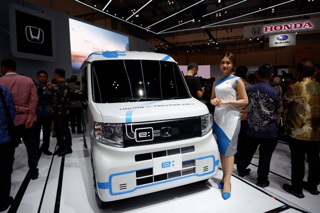 Honda N-Van BEV di GIIAS 2023. Foto: Aditya Pratama Niagara/kumparan