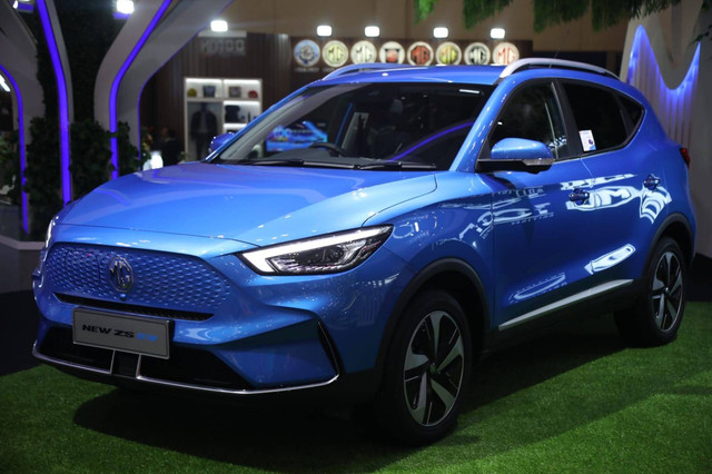 Mobil MG ZS EV di GIIAS 2023 di ICE BSD. Foto: Aditia Noviansyah/kumparan