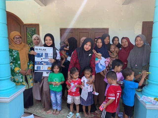 Dokumentasi Kegiatan Edukasi 10 Pilar PHBS bersama Ibu Balita Dk. Pundungsari