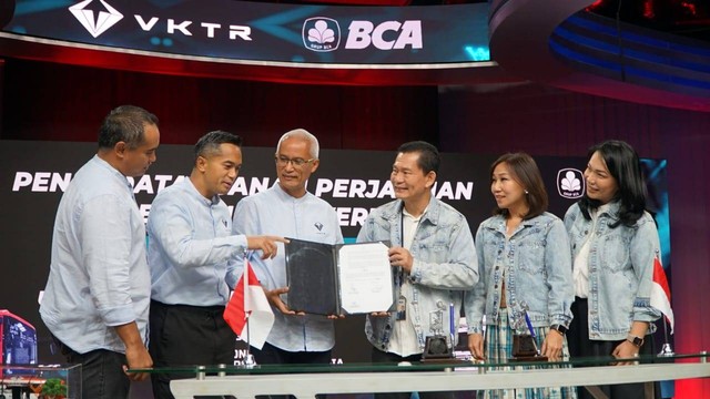 PT VKTR Teknologi Mobilitas Tbk (VKTR) mengumumkan perolehan dukungan fasilitas kredit senilai Rp 250 miliar dari PT Bank Central Asia Tbk (BCA). dok. VKTR