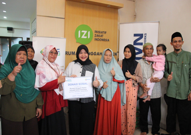 Rumah Singgah Pasien IZI Terima Bantuan Bahan Pokok Dari MNC Peduli