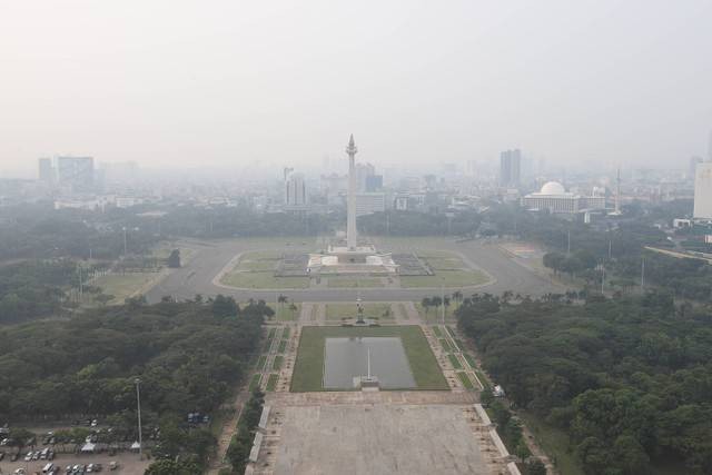 Polusi udara Jakarta. Sumber gambar dari kumparan.com