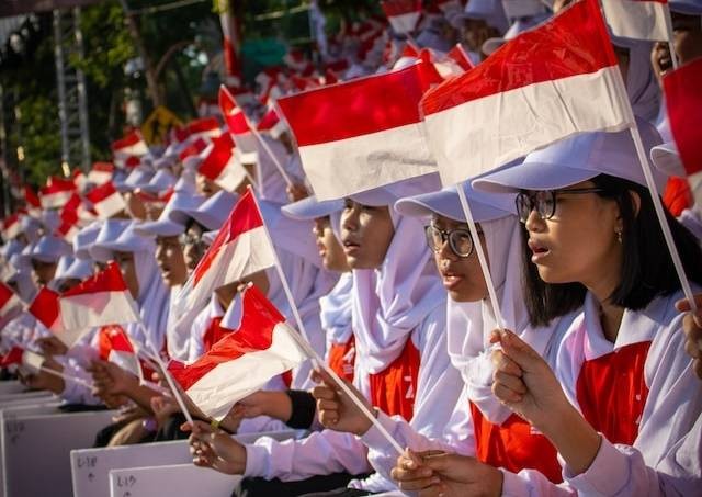 Ucapan hari Kemerdekaan Republik Indonesia. Foto hanya ilustrasi. Sumber foto: Unsplash/Hobi Industri