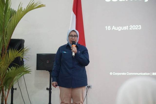 Direktur Operasi PT Semen Indonesia (persero) Tbk (SIG), Reni Wulandari.
 Foto: Fitra Andrianto/kumparan