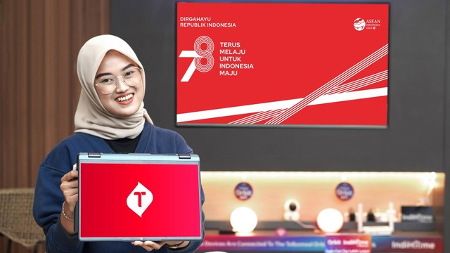Telkomsel merayakan Hari Kemerdekaan Republik Indonesia yang ke-78 tahun. Foto: Telkomsel