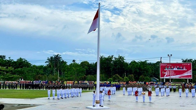 Lapas Idi Mengikuti Upacara HUT RI Ke-78 di Lapangan Upacara Aceh Timur, Sumber Dokumentasi : Humas Lapas Idi