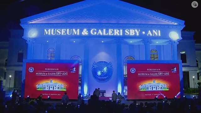 Suasana peresmian Museum dan Galeri SBY ANI di Pacitan, Jawa Timur, Kamis (17/8/2023). Foto: Youtube/Susilo Bambang Yudhoyono