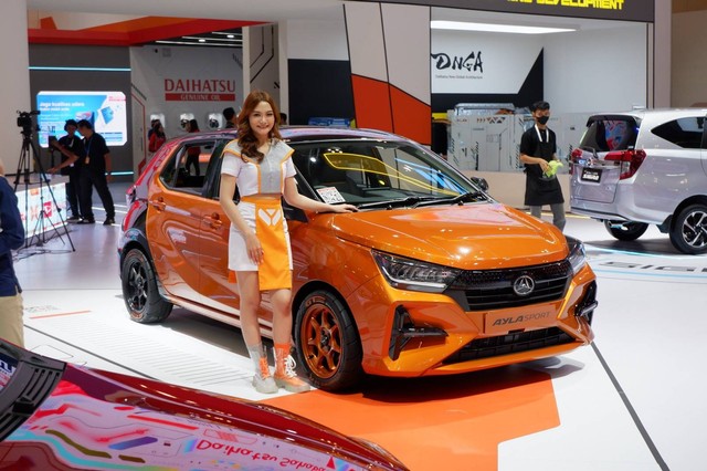 Daihatsu Ayla Sport di GIIAS 2023. Foto: Aditya Pratama Niagara/kumparan