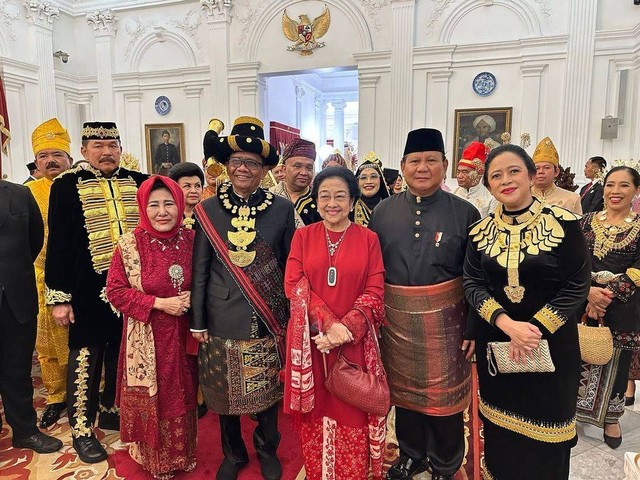 Prabowo dan Megawati di Istana Merdeka. Foto: Instagram/@prabowo