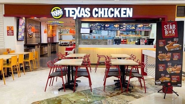 Suasana gerai texas chicken. Foto: IG/@texasindonesia