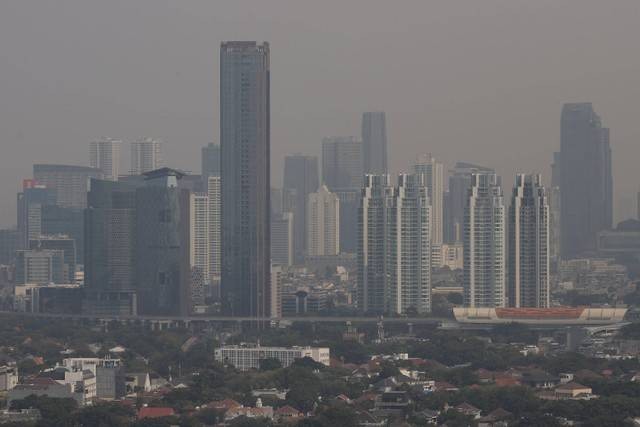 Polusi udara Jakarta Foto: Jamal Ramadhan/kumparan