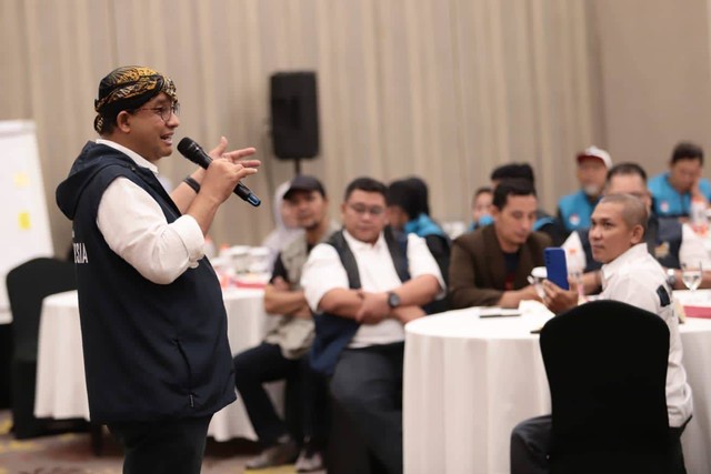 Bacapres Koalisi Perubahan, Anies Rasyid Baswedan di acara temu relawan se Jawa Tengah, Minggu (20/8). Foto: Dok. Istimewa