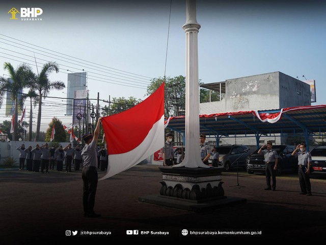 dok. Humas BHP Surabaya/Upacara Peringatan Hari Lahir Kemenkumham (HDKD) Ke-78