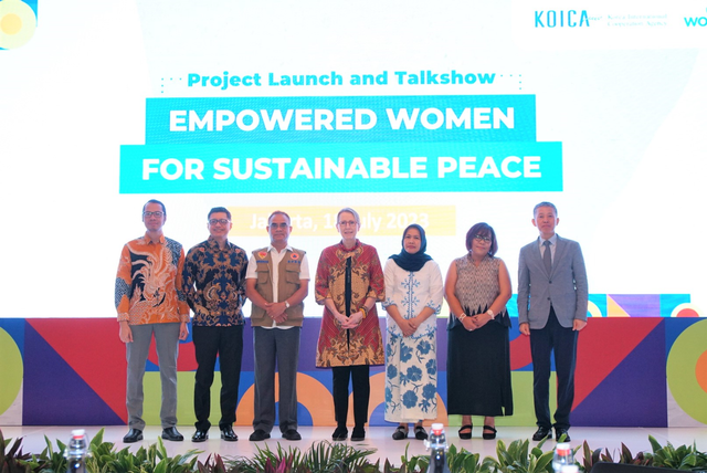 Launching proyek Perempuan Berdaya untuk Perdamaian Berkelanjutan, kerja sama UN Women dan KOICA. Foto: Dok. UN Women