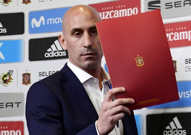 Luis Rubiales, Presiden Federasi Sepak Bola Spanyol.  Foto: PIERRE-PHILIPPE MARCOU / AFP