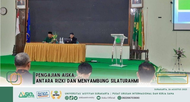 Pengajian rutin AISKA dengan tema "Antara Rizki dan Menyambung Silaturahmi". (dok)