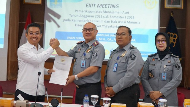 Exit Meeting BPK di Kanwil Kemenkumham DIY (Foto: dok. Kemenkumham DIY)