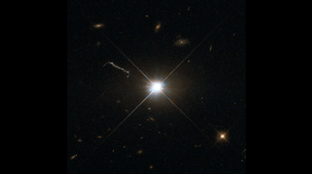 Quasar 3C273, wilayah paling bercahaya di alam semesta.  Foto: Dok. NASA