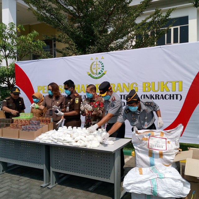 Kehadiran Rupbasan Mojokerto dalam Pemusnahan Barang Bukti dengan Kekuatan Hukum Tetap (Foto:HumasRupMoker)