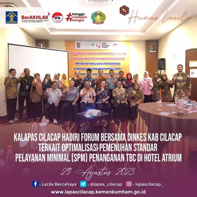 Kalapas Cilacap Hadiri Forum Terkait SPM Penanganan TBC