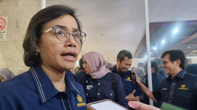 Menteri Keuangan Sri Mulyani di Kompleks Parlemen, Rabu (30/8). Foto: Ave Airiza/kumparan