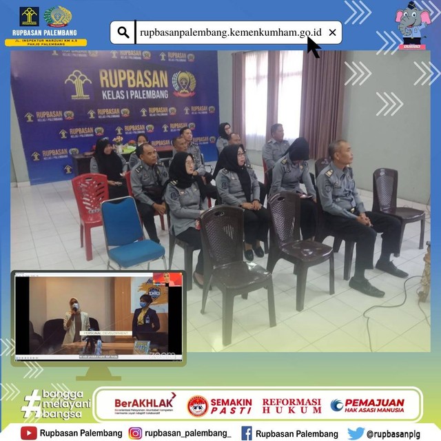 Rupbasan Palembang ikuti webinar dari BPSDM Kepri