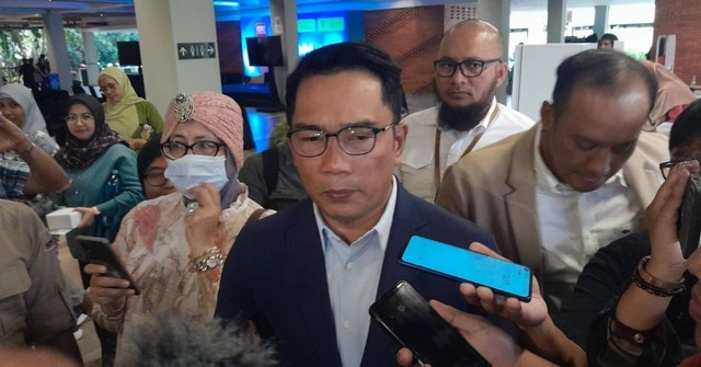 Gubernur Jawa Barat Ridwan Kamil usai hadiri diskusi di FISIP UI, Rabu (30/8).  Foto: Annisa Thahira Madina/kumparan