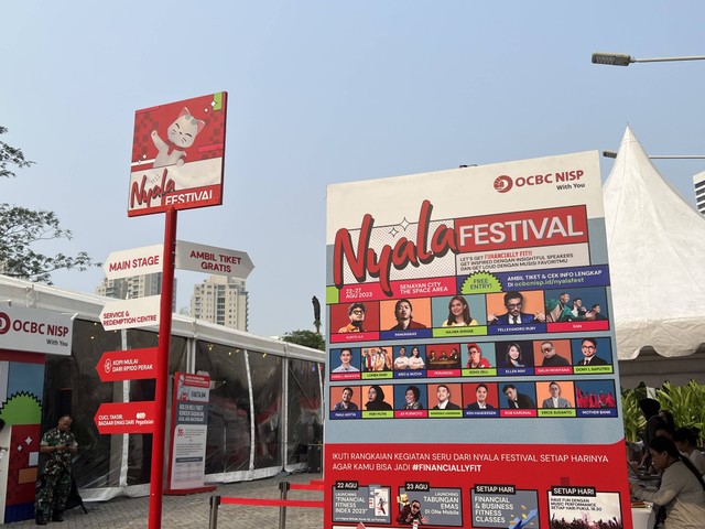 Nyala Festival dari OCBC NISP yang berlangsung selama 6 hari untuk mengedukasi masyarakat soal kesehatan finansial. Foto: Wina Ramadhani/kumparan