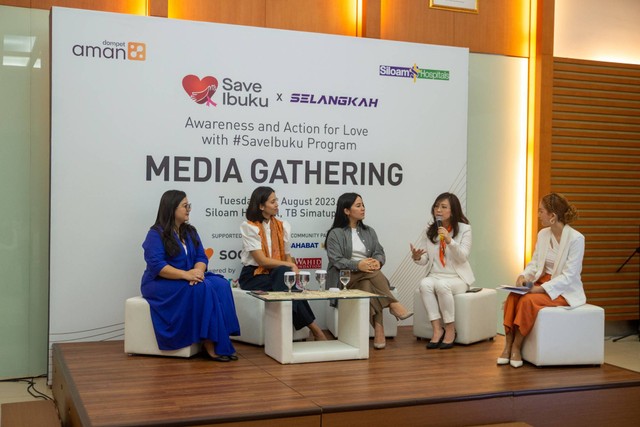 Media Gathering Kampanye #SaveIbuku x Selangkah oleh RS Siloam dan Dompet Aman di RS Siloam TB Simatupang, Jakarta, Selasa (28/8/2023). Foto: RS Siloam