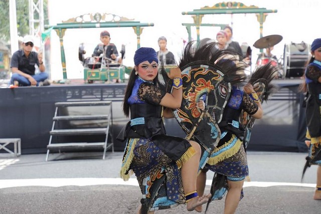 Gelaran tari di Jonggrang Expo yang digelar pada Sabtu (26/8/2023) - ist/ Bagian Protokol dan Komunikasi Pimpinan Setda Sleman