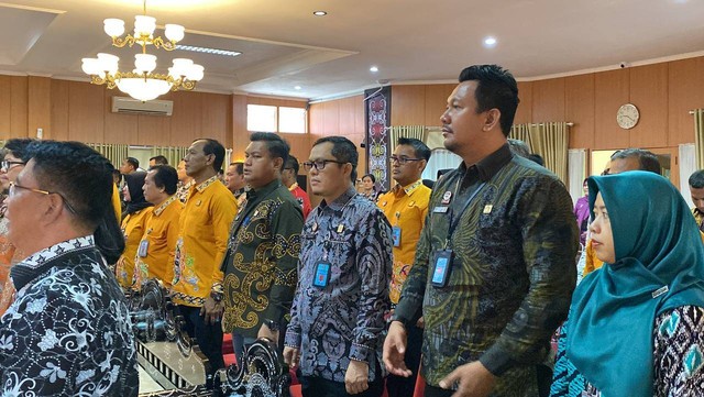 Hidayat Kalapas Narkotika Samarinda Hadiri Exit Meeting BPK RI. Dok. Humas LPN