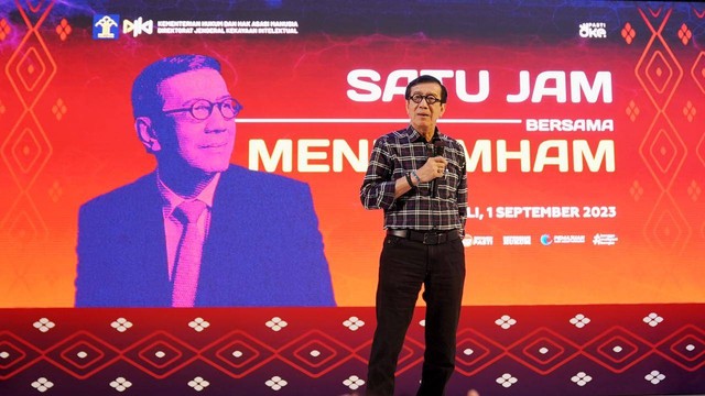 Menkumham Ajak UMKM Bali Bicara KI dan Kemudahan Berusaha (Foto:HumasRupMoker)