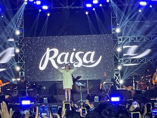 Raisa 'Kali Kedua' Ramaikan Play Music Festival Pontianak. Foto: Leo Prima