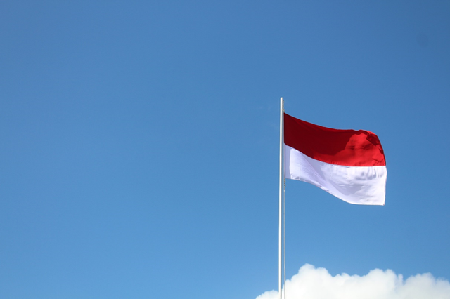 Bendera Sang Merah Putih. Foto hanya ilustrasi. Sumber foto: Unsplash/Bisma Mahendra