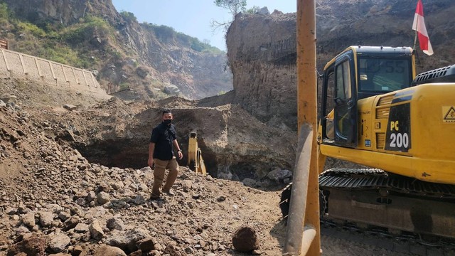 Lokasi tambang pasir ilegal di Sumedang. Foto: Dok. Istimewa