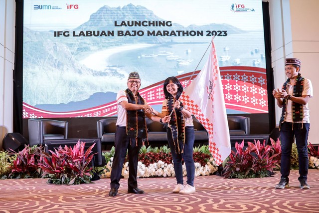 Indonesia Financial Group (IFG) meluncurkan IFG Labuan Bajo Marathon 2023 di Jakarta, pada Jumat (1/9/2023). Foto: Dok. Istimewa