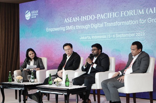 Panel ASEAN-Indo-Pacific Forum (AIPF) Startup Connect di Jakarta, Selasa (5/9/2023). Foto: Dok. Kemenlu RI