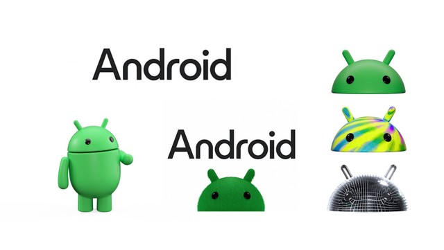 Google memamerkan logo dan maskot baru Android yang lebih modern. Foto: Google