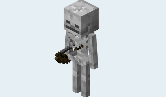 Skeleton Minecraft. Foto: minecraft.fandom.com