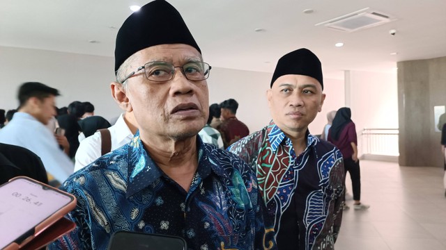 Ketua Umum PP Muhammadiyah Haedar Nashir ditemui di Universitas Islam Indonesia (UII), Jalan Kaliurang Km 14, Kabupaten Sleman, Kamis (7/9). Foto: Arfiansyah Panji/kumparan