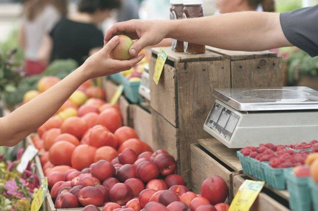 ilustasi, jajanan atau makanan sehat