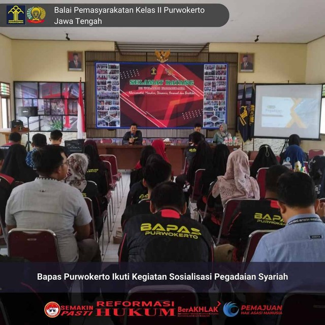 Bapas Purwokerto Ikuti Kegiatan Sosialisasi Pegadaian Syariah