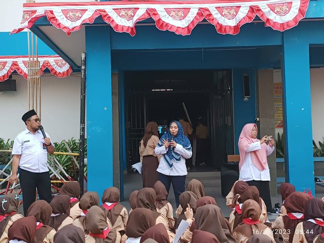 Kolaborasi sekolah dengan lembaga kesehatan (dokumen pribadi)