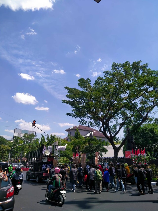 Aksi Demonstrasi Mahasiswa Membela Daerah Wadas di Semarang. Sumber : Dokumentasi Pribadi