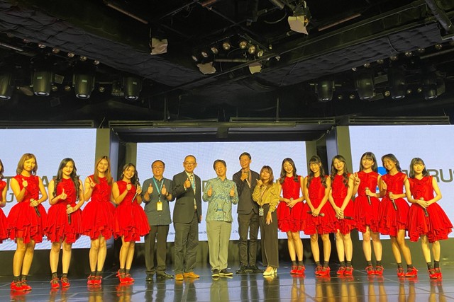 Peresmian JKT48 sebagai Brand Ambassador J Trust Bank di Theater JKT48, FX Sudirman, Jakarta, Selasa (12/9/2023). Foto: Alfadillah/kumparan