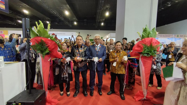 Pembukaan Paviliun Indonesia di Mihas 2023 di Malaysia International Trade and Exhibition Centre (MITEC), Kuala Lumpur, Malaysia. Foto: Kemendag RI